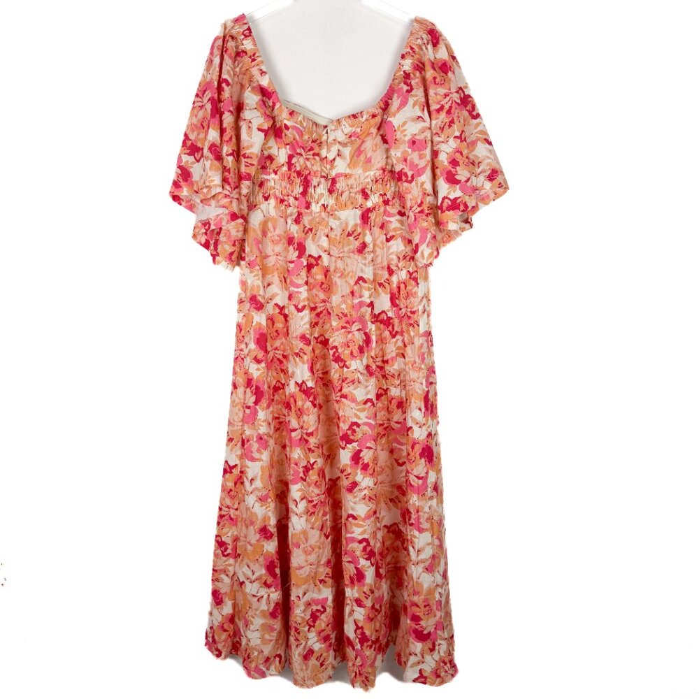 NWT Amalie the Label Thalia Midaxi Dress Short Sleeve Fit & Flare Size 10 NEW - Picture 9 of 14
